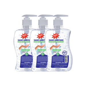 Aqua Hand Sanitizer 500ml (Pack of 3) – 70% Alcohol, Antibacterial Gel – Kills 99.9% of Germs – Moisturizing & Quick-Drying