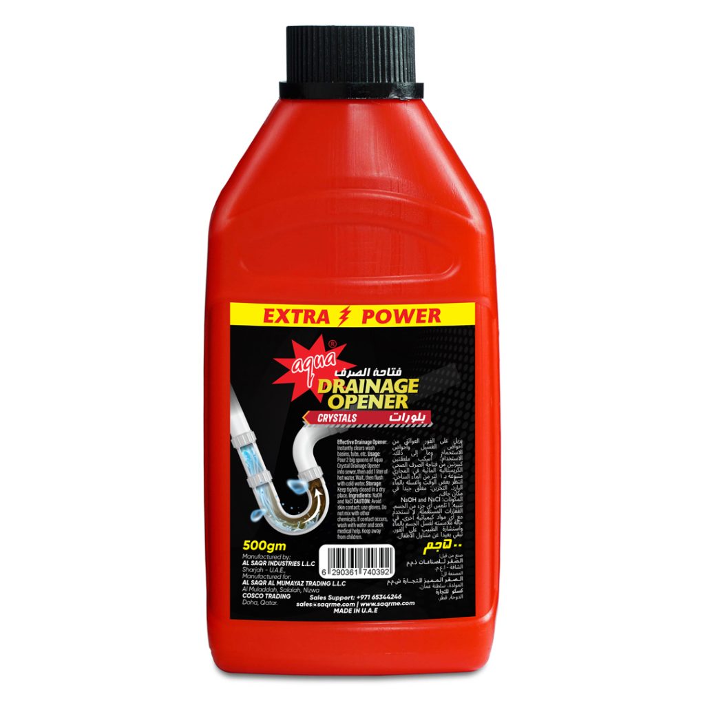 Aqua Drain Opener powder Clogged drain opener 500 Gram