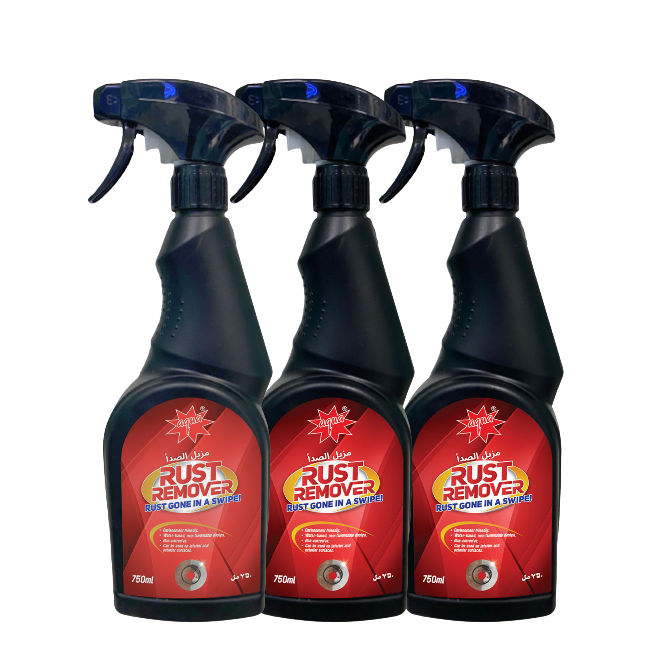 AQUA Rust Remover Spray 750ml x 3