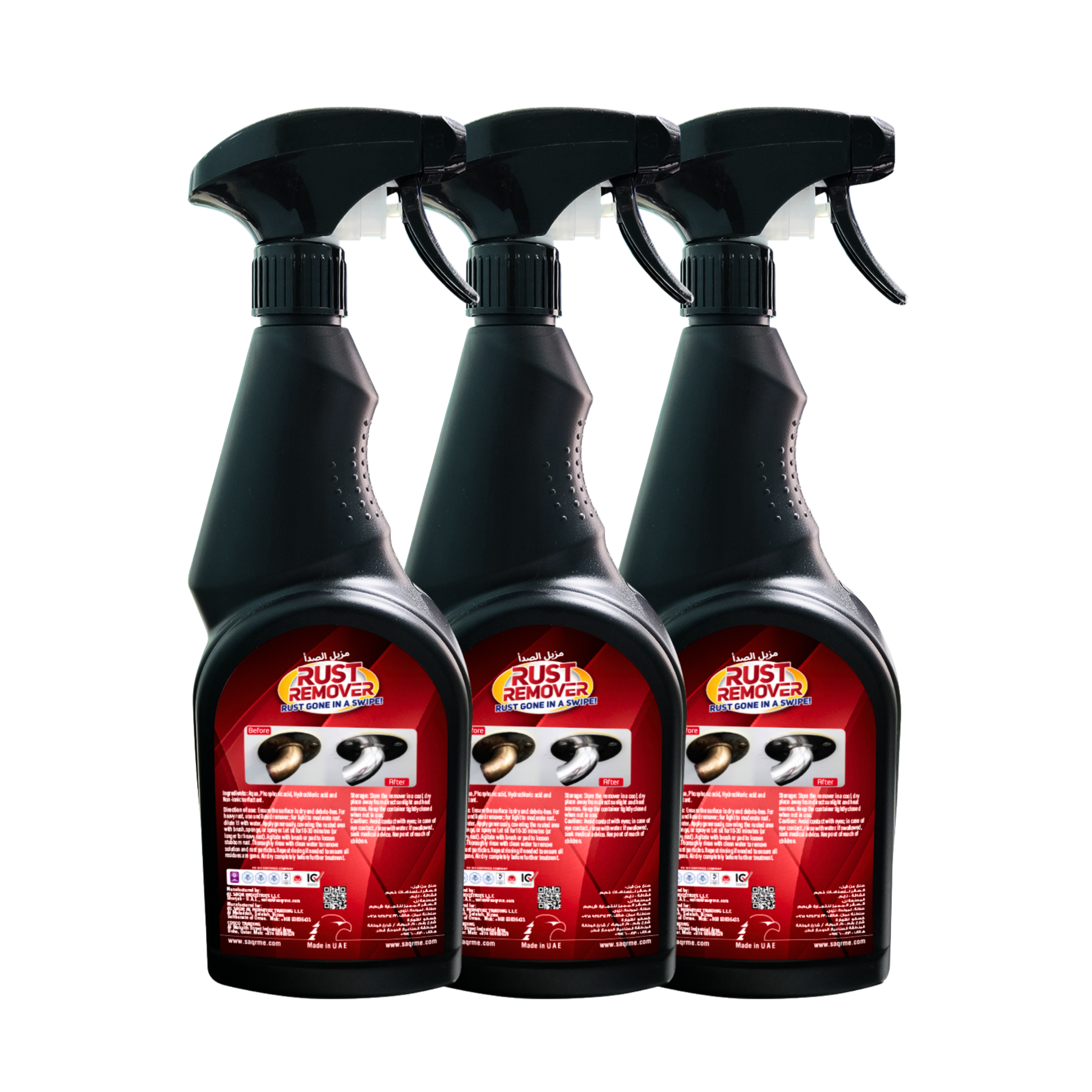 AQUA Rust Remover Spray 750ml x 3