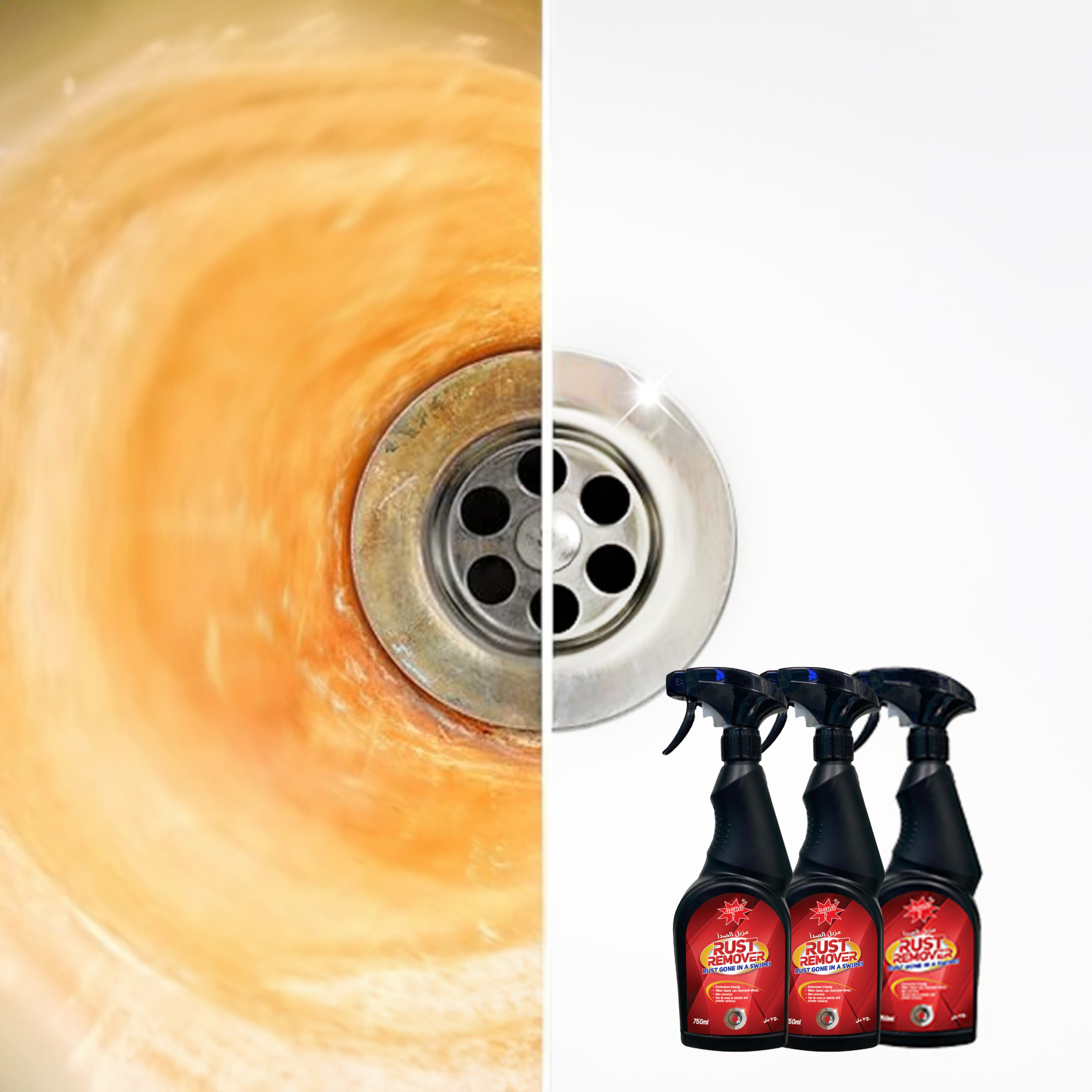 AQUA Rust Remover Spray 750ml x 3